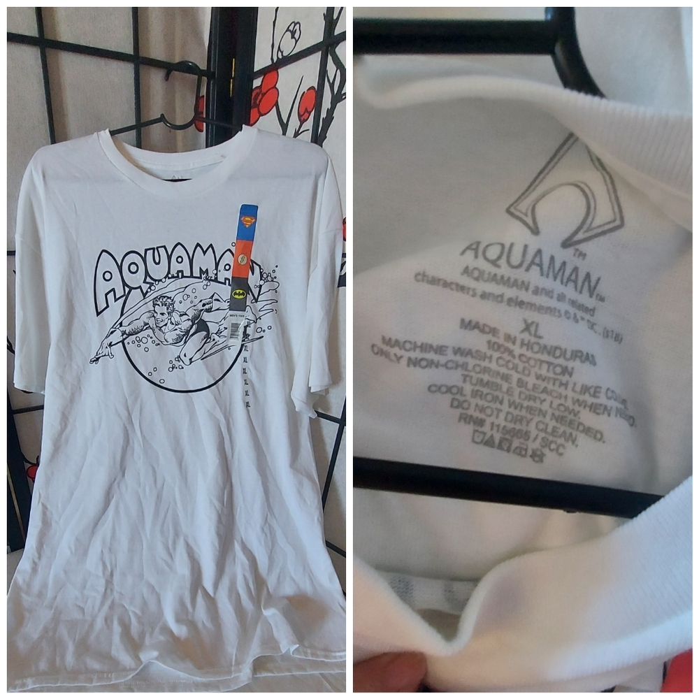 Aquaman Graphic White T-Shirt